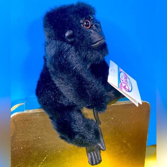 DISNEY STORE NWT VINTAGE 1990s MIGHTY JOE YOUNG BLACK GORILLA BEAN BAG PLUSH - Picture 3 of 13